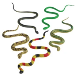 Life Like Snakes Toy (one Dozen)