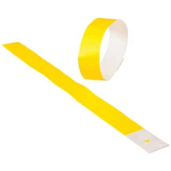 Adhesive Event Bands Yellow Party Accessory (pack Of 100)
