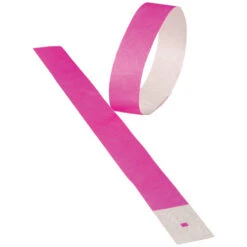 Adhesive Event Wrist Bands Neon Purple Party Accessory (pack Of 100)