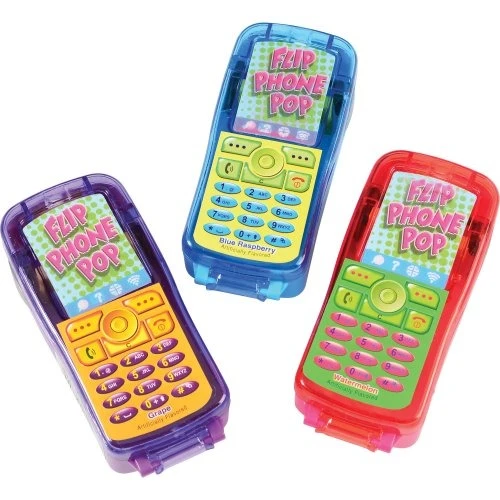 Flip Phone Pop Candy (Bag of 12) Flip Phone Pop Candy (Bag Of 12) -Carnivals Source Toys us toy tmp images catalog products c a ca617 007 500