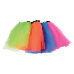 Adult Size Neon Tutus Costume Accessory (4 Per Bag)