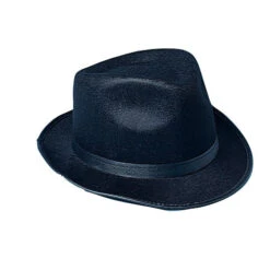 Felt Black Fedora Costume Hat