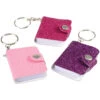 Mini Glitter Notebook Keychains Novelty (1 Dozen)