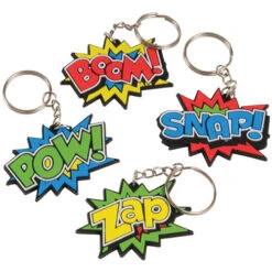 Superhero Keychain Novelties (1 Dozen)