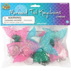 Mermaid Tail Keychains Party Favor (Pack Of 8) -Carnivals Source Toys us toy tmp images catalog products k c kc408 002 500