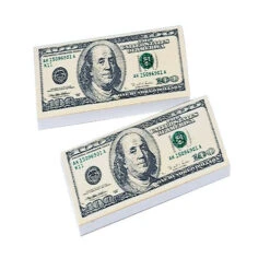 $100 Bill Erasers Kids Stationery (36 Count)