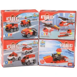 Fire Rescue Bricks Toy, 25 To 32-Pcs (1 Dozen) -Carnivals Source Toys us toy tmp images catalog products m x mx523 09