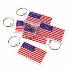 U.S. Flag Keychain Accessory (One Dozen)