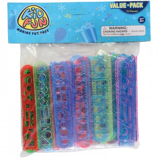 4.5 Inch Rulers Kids Stationery - 72 Pieces 4.5 Inch Rulers Kids Stationery - 72 Pieces -Carnivals Source Toys vl15 001