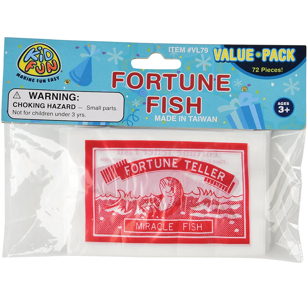 Large Fortune Fish Novelty Toys (72 Per Pack) Large Fortune Fish Novelty Toys (72 Per Pack) -Carnivals Source Toys vl79 302